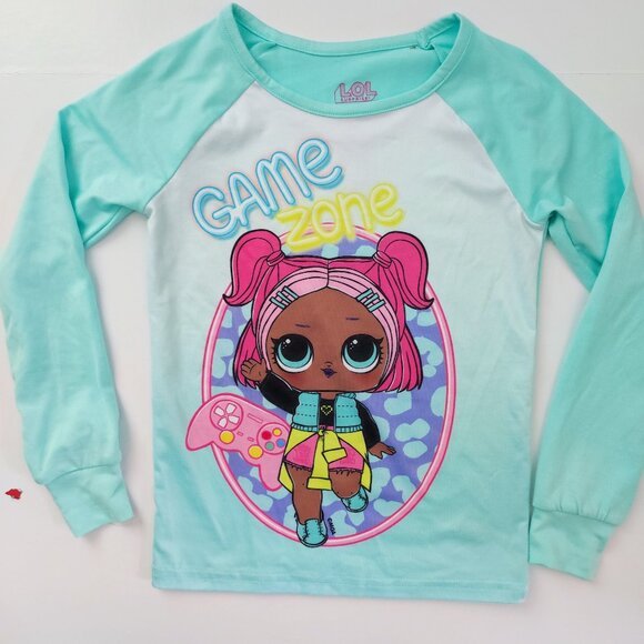 L.O.L. Surprise ! pullover girls size XS (4/5) white mint with graphic design - Picture 1 of 6